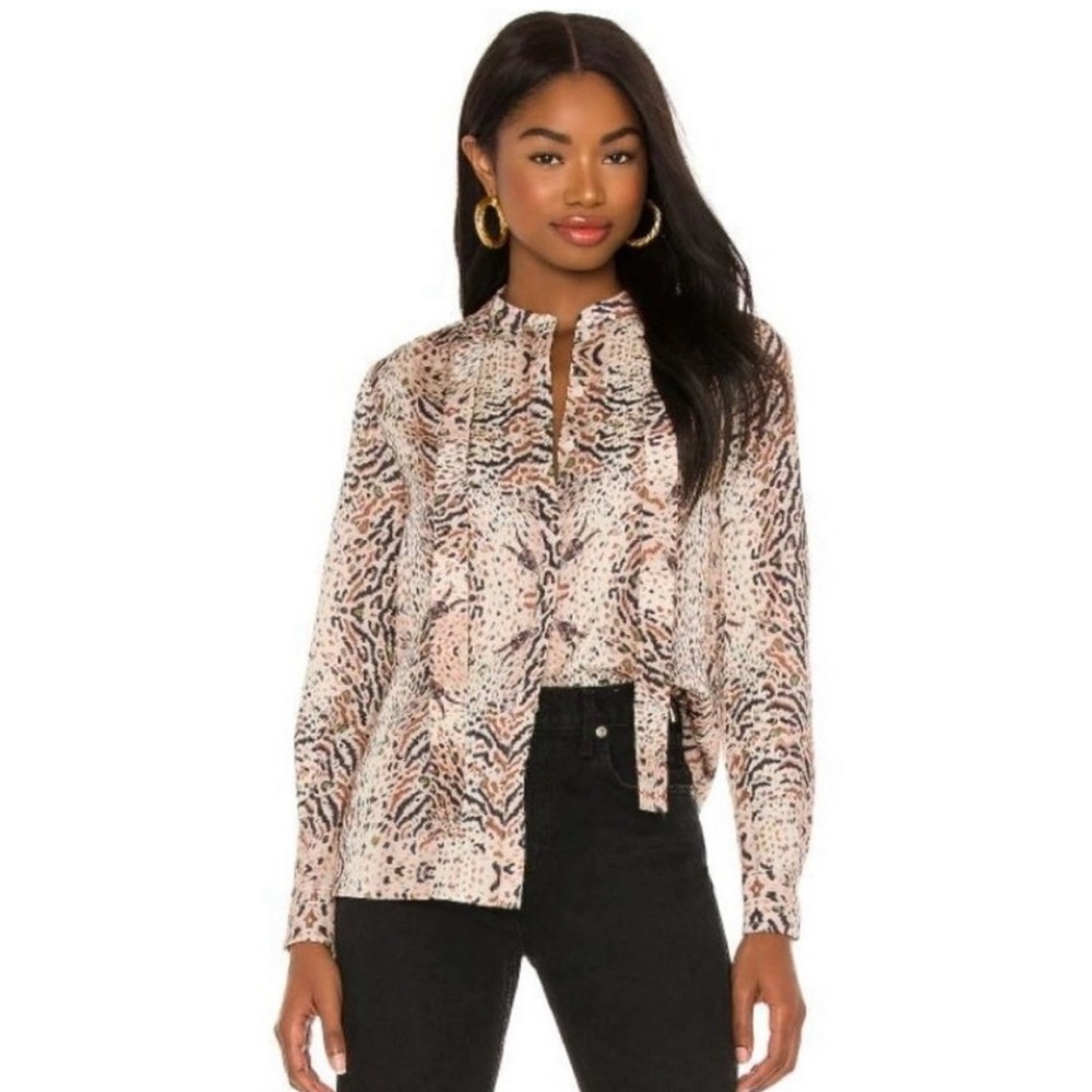 EUC All Saints Toni Arietta Animal Print Shirt